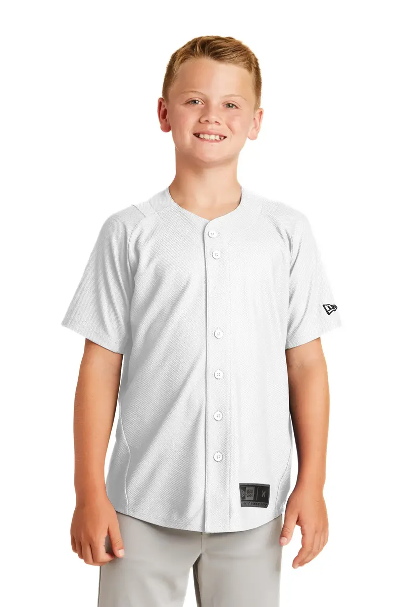 New Era ® Youth Diamond Era Full-Button Jersey. YNEA220 - additional view 2
