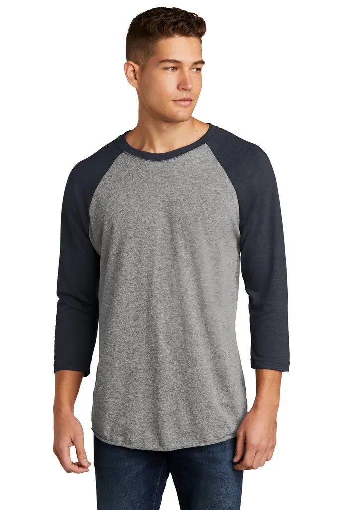 Next Level Apparel®   Adult Tri-Blend 3/4-Sleeve Raglan Tee. NL6051 - additional view 7