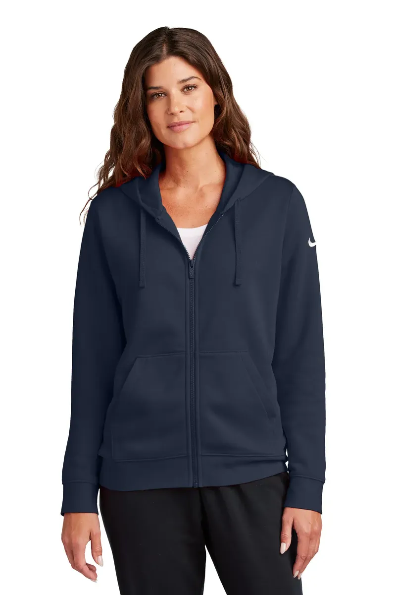 Nike Women's Club Fleece Sleeve Swoosh Full-Zip Hoodie NKFD9890 - additional view 2