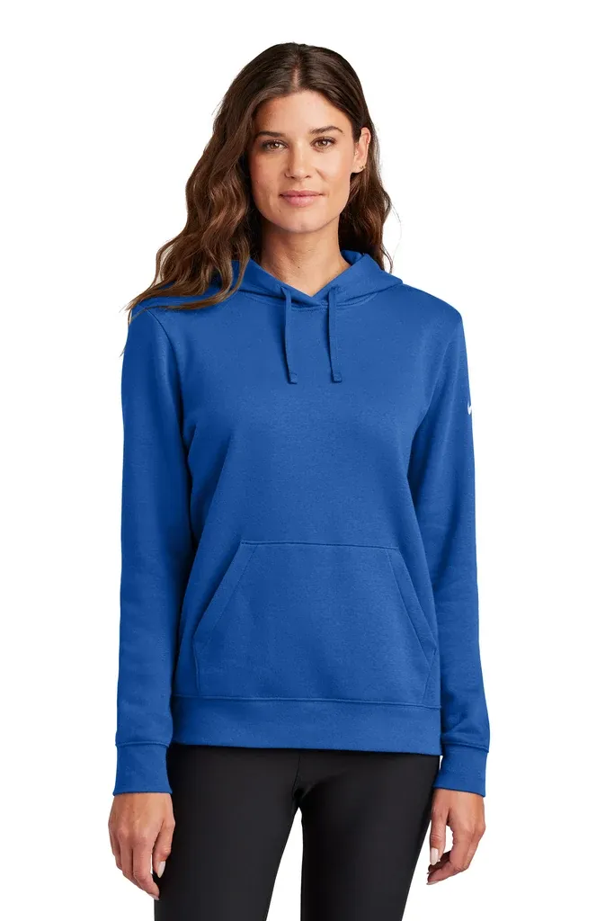 Nike Women's Club Fleece Sleeve Swoosh Pullover Hoodie NKFD9889 - additional view 4