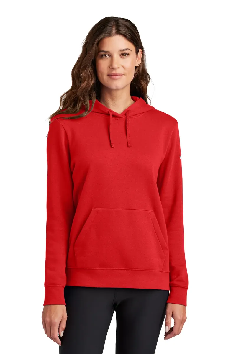 Nike Women's Club Fleece Sleeve Swoosh Pullover Hoodie NKFD9889 - additional view 5