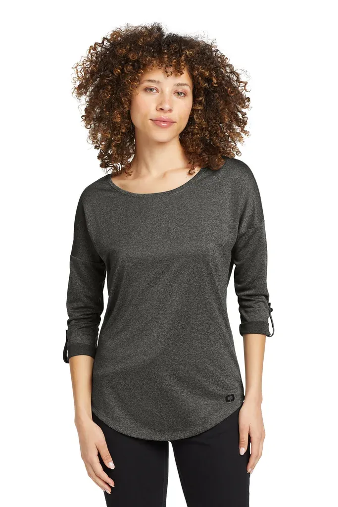 OGIO ® Women's Gravitate Scoop 3/4-Sleeve . LOG141 - additional view 2