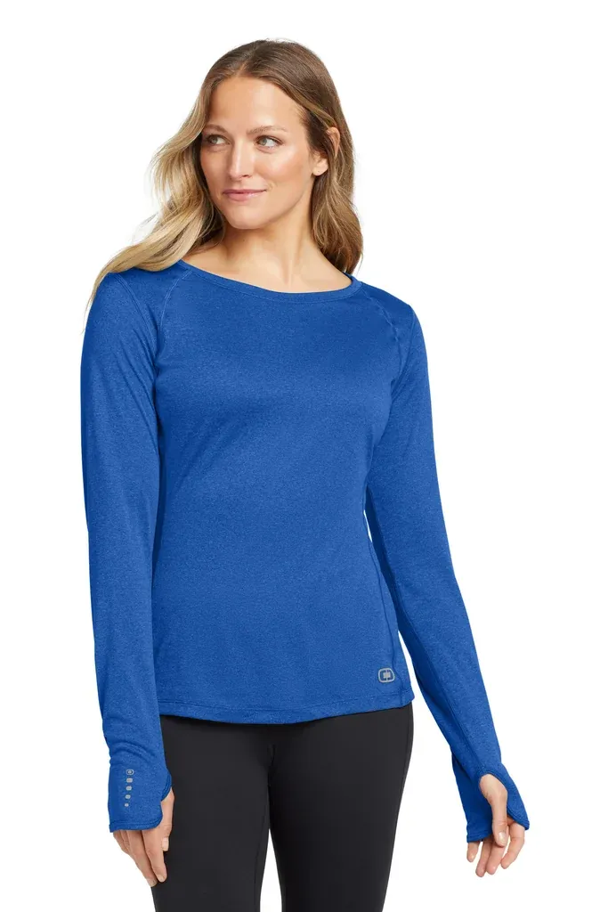 OGIO® Women's Long Sleeve Pulse Crew. LOE321 - additional view 2