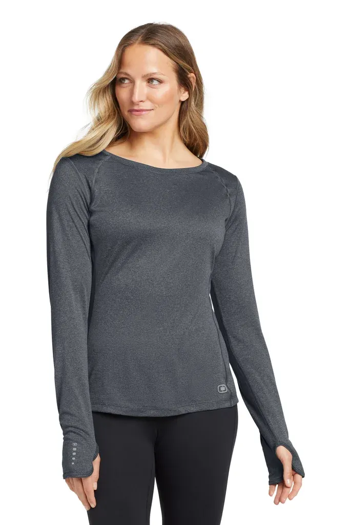 OGIO® Women's Long Sleeve Pulse Crew. LOE321 - additional view 3
