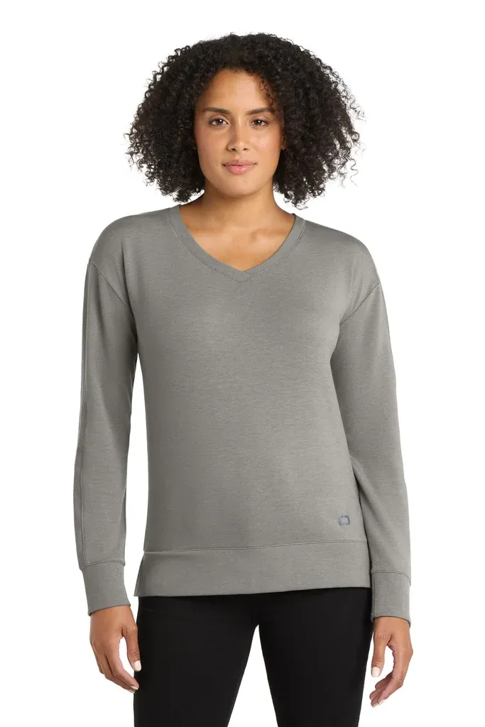 OGIO® Women's Luuma Flex Long Sleeve V-Neck LOG825 - additional view 1