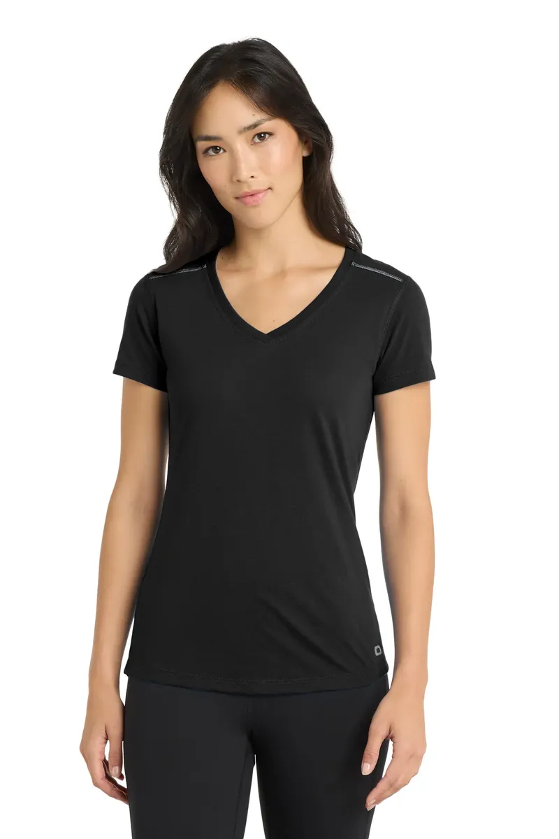 OGIO ® Women's Peak V-Neck Tee. LOE337