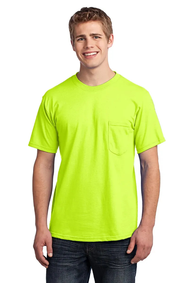 DISCONTINUED Port & Company® - All-American Pocket Tee. USA100P - additional view 6