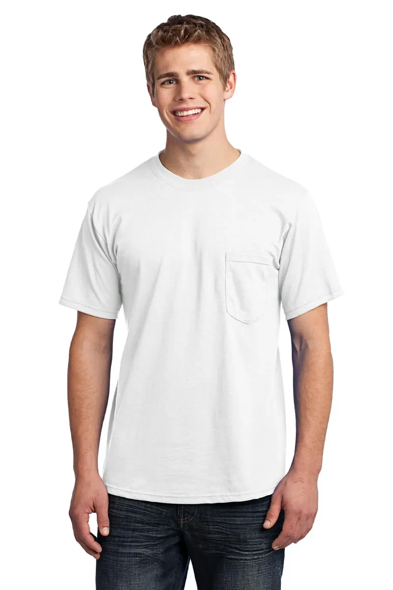 DISCONTINUED Port & Company® - All-American Pocket Tee. USA100P - additional view 4