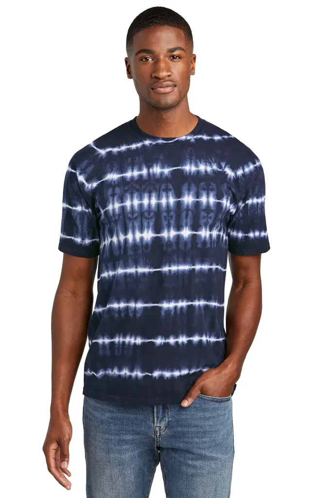Port & Co Allover Stripe Tie-Dye Tee PC142 - additional view 3
