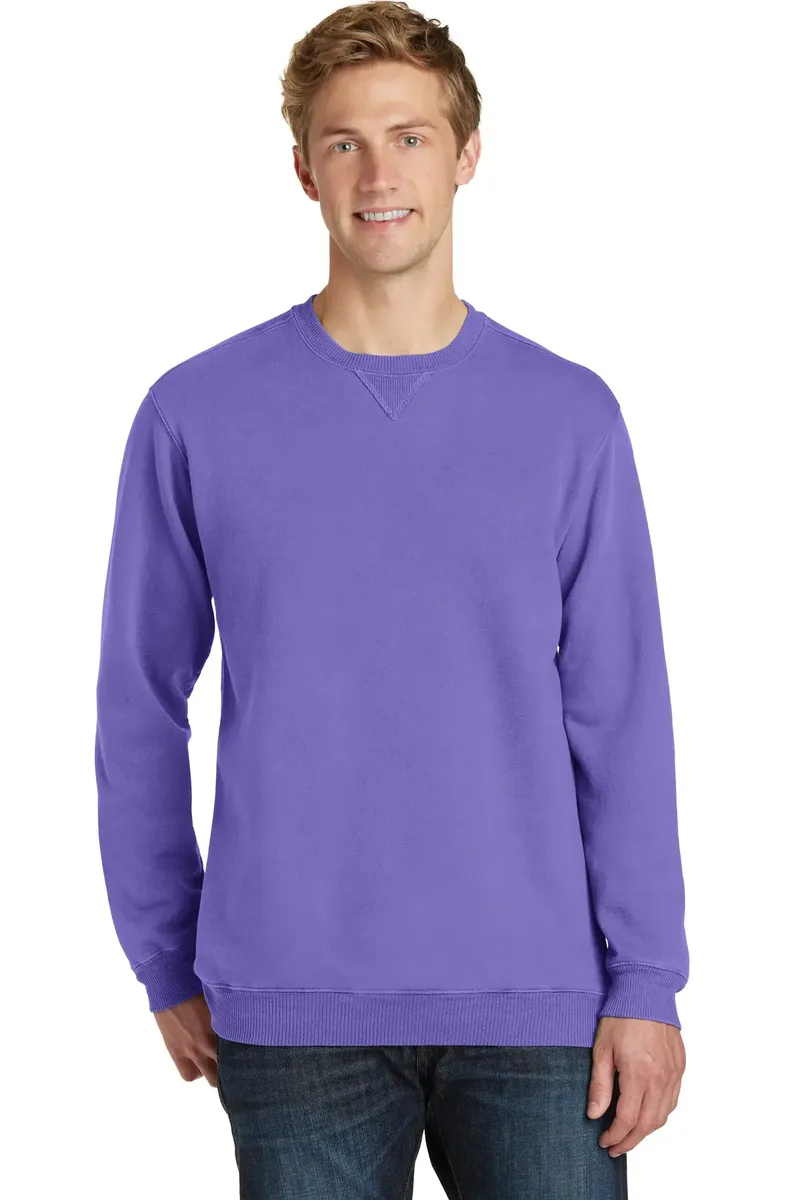 Port & Co Beach Wash® Garment-Dyed Crewneck Sweatshirt PC098 - additional view 6