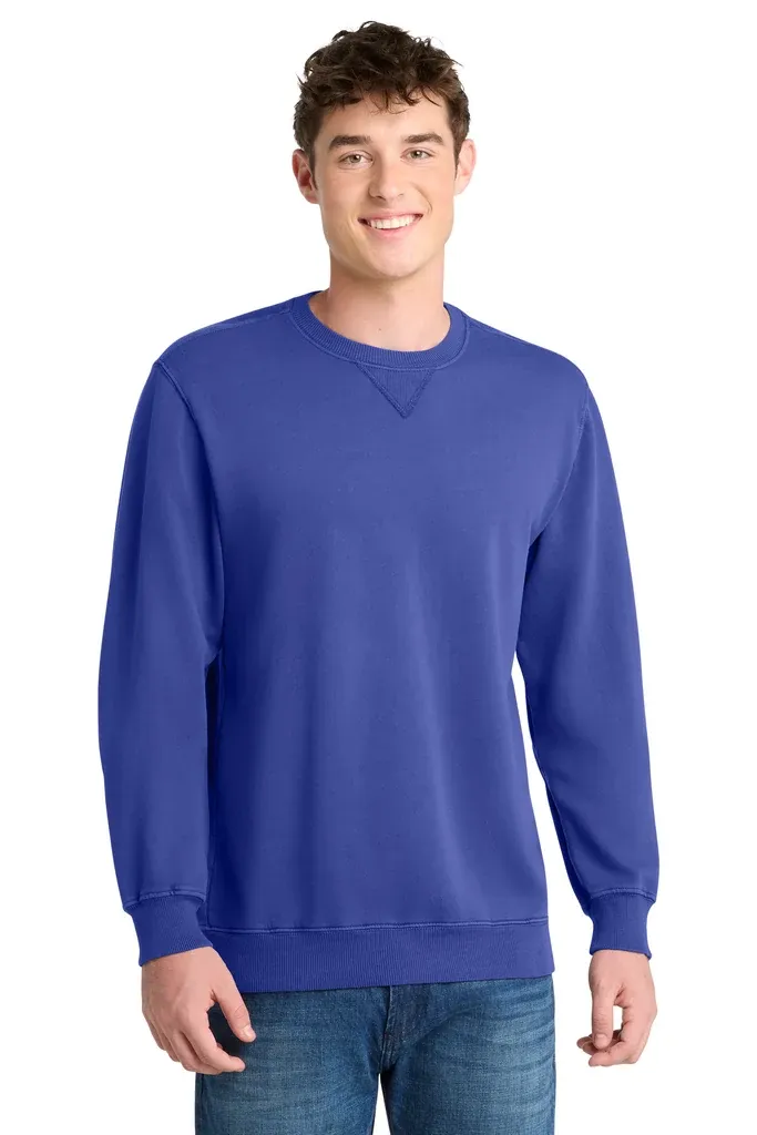 Port & Co Beach Wash® Garment-Dyed Crewneck Sweatshirt PC098 - additional view 4