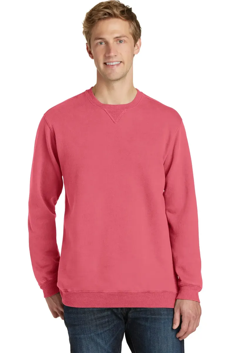 Port & Co Beach Wash® Garment-Dyed Crewneck Sweatshirt PC098 - additional view 9