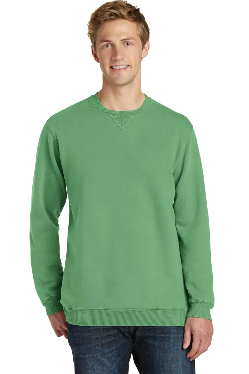 Port & Co Beach Wash® Garment-Dyed Crewneck Sweatshirt PC098 - additional view 3