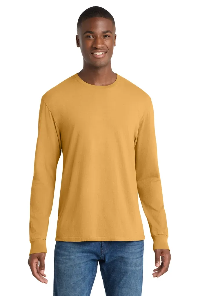 Port & Co Beach Wash® Garment-Dyed Long Sleeve Tee PC099LS - additional view 3