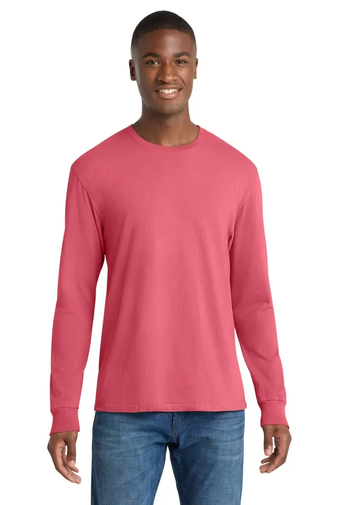 Port & Co Beach Wash® Garment-Dyed Long Sleeve Tee PC099LS - additional view 10