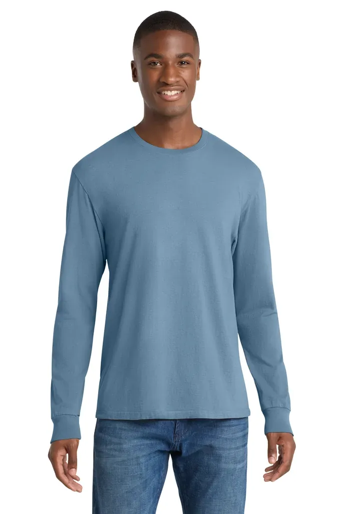 Port & Co Beach Wash® Garment-Dyed Long Sleeve Tee PC099LS - additional view 12
