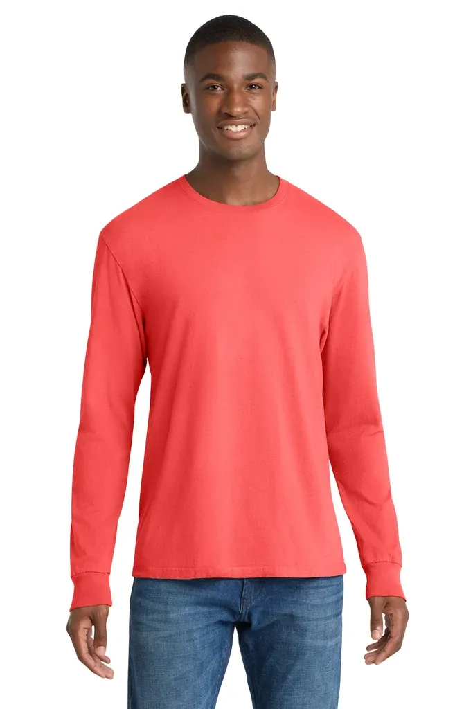 Port & Co Beach Wash® Garment-Dyed Long Sleeve Tee PC099LS - additional view 19
