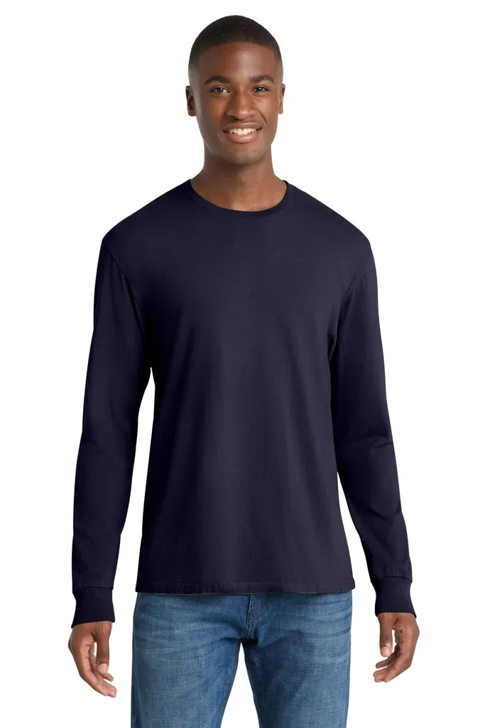 Port & Co Beach Wash® Garment-Dyed Long Sleeve Tee PC099LS - additional view 8