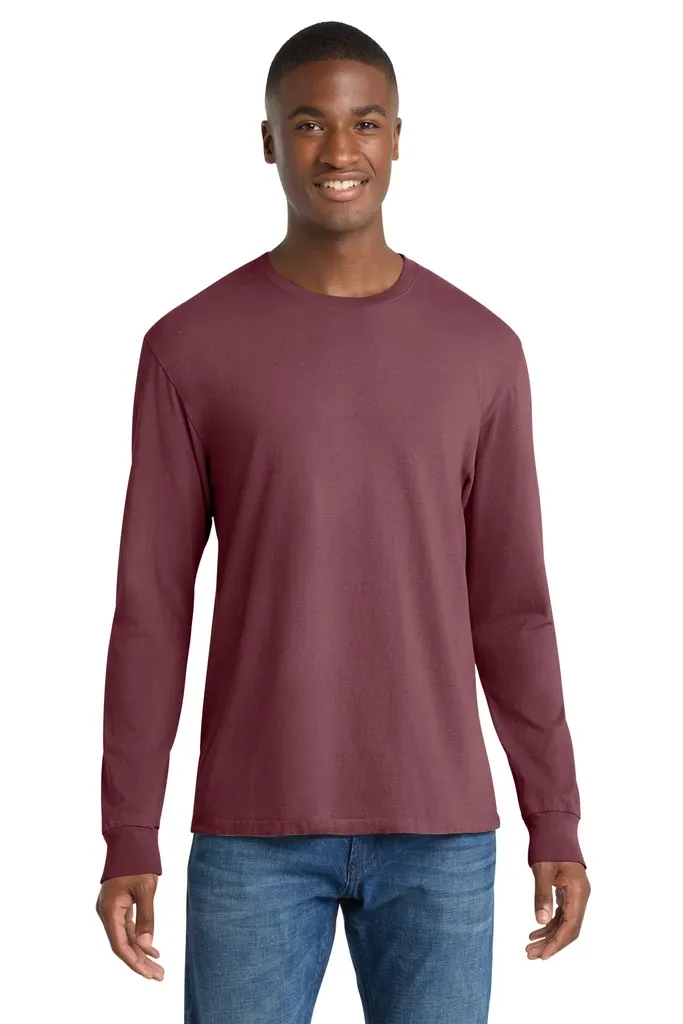 Port & Co Beach Wash® Garment-Dyed Long Sleeve Tee PC099LS - additional view 16