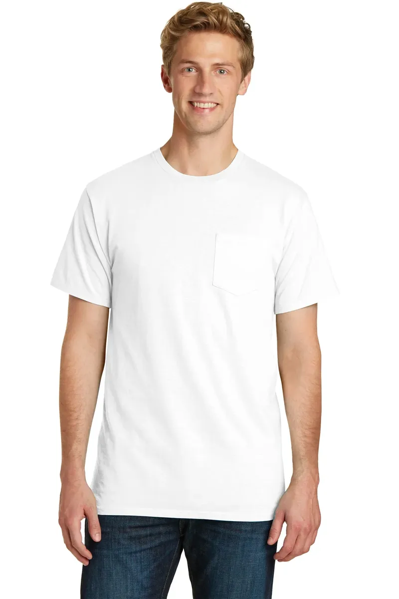 Port & Co Beach Wash® Garment-Dyed Pocket Tee.  PC099P - additional view 11