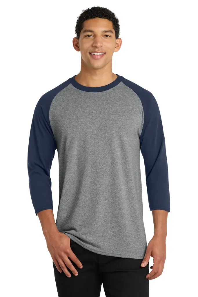 Port & Co Core Blend 3/4-Sleeve Raglan Tee. PC55RS - additional view 5