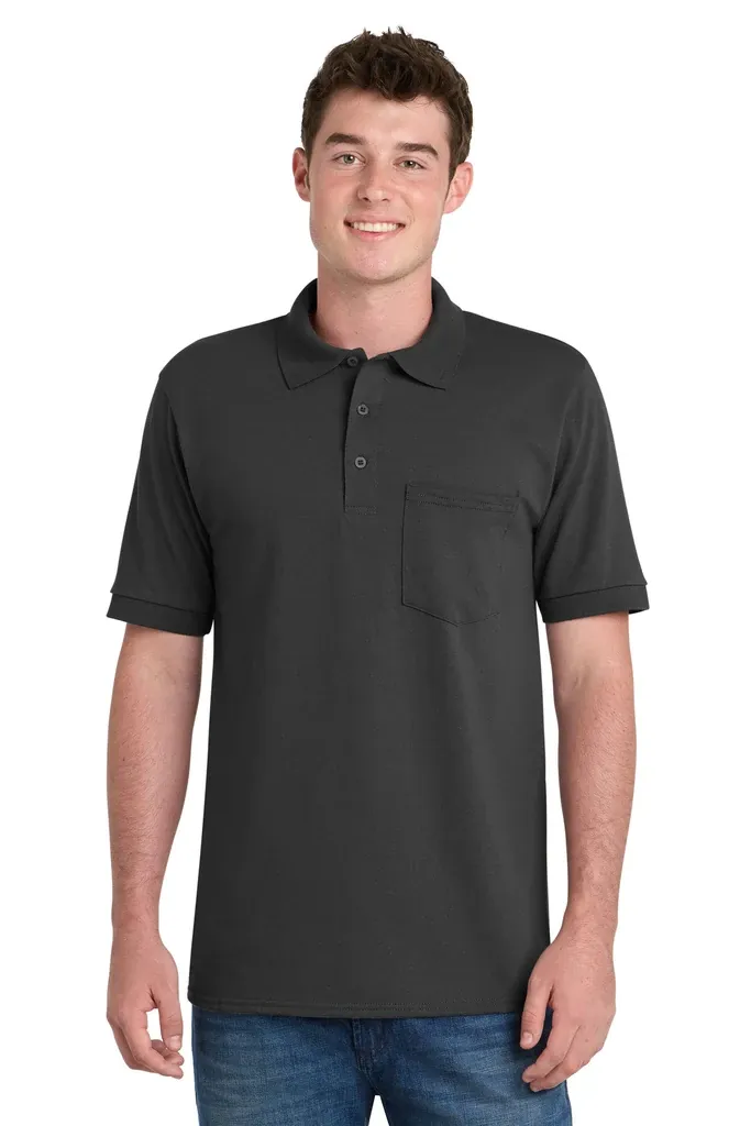 Port & Co Core Blend Jersey Knit Pocket Polo. KP55P - additional view 9