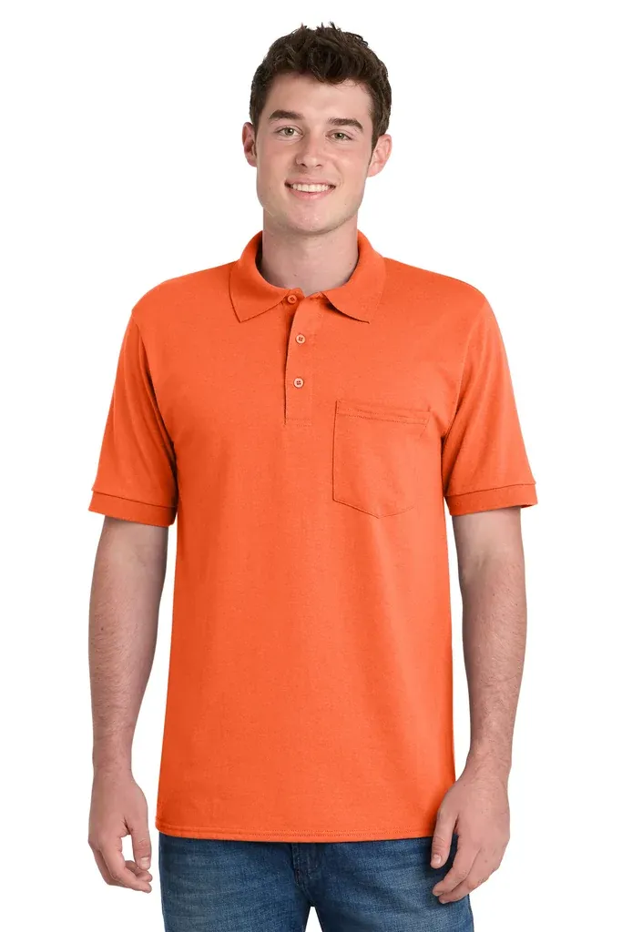 Port & Co Core Blend Jersey Knit Pocket Polo. KP55P - additional view 3