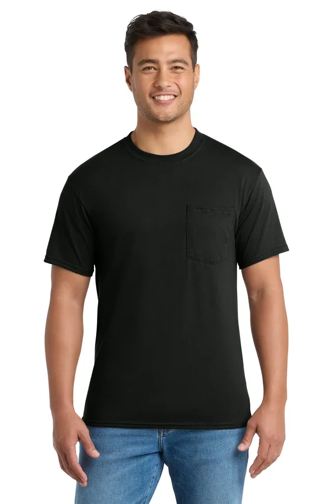 Port & Co Core Blend Pocket Tee. PC55P - additional view 4