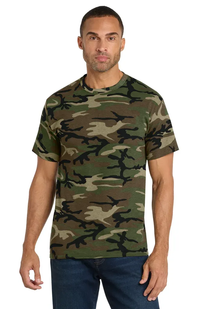 Port & Co Core Cotton Camo Tee.  PC54C - additional view 5