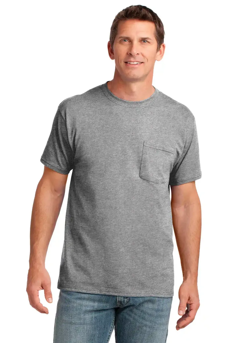 Port & Co Core Cotton Pocket Tee. PC54P - additional view 7