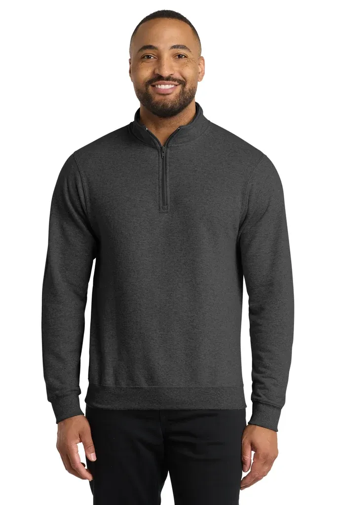 Port & Co Core Fleece 1/4-Zip Pullover Sweatshirt PC78Q - additional view 9