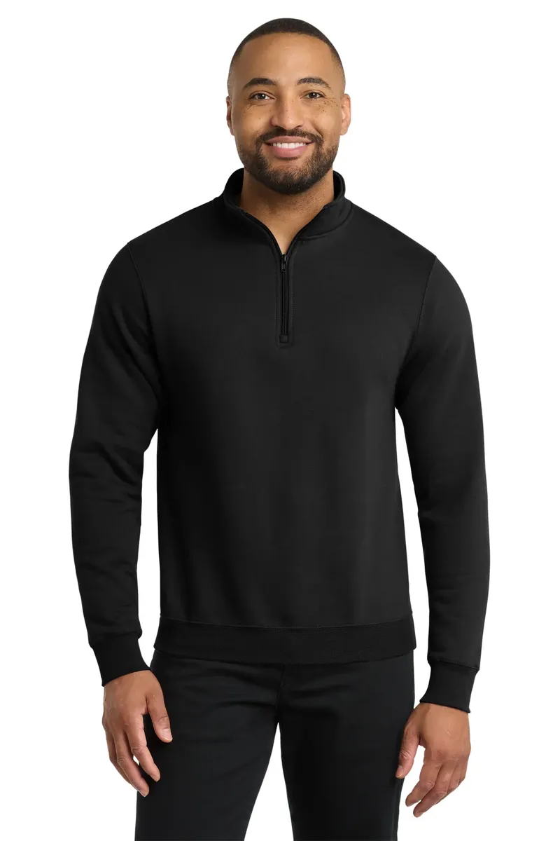 Port & Co Core Fleece 1/4-Zip Pullover Sweatshirt PC78Q - additional view 2