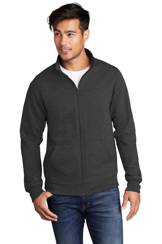 Port & Co Core Fleece Cadet Full-Zip Sweatshirt PC78FZ - additional view 2