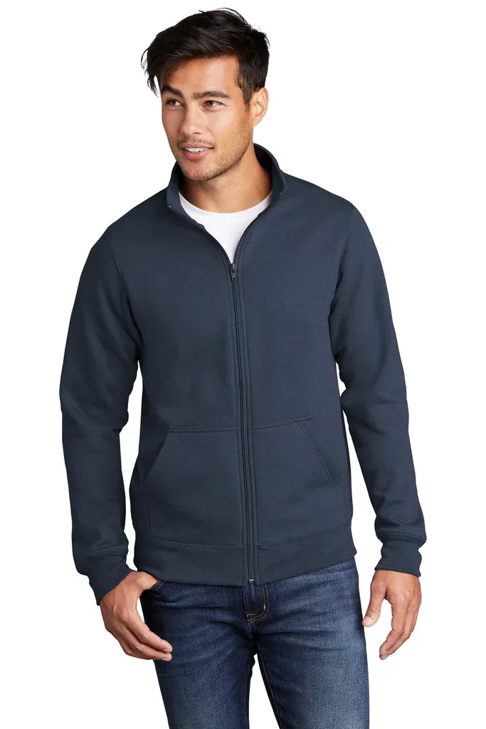 Port & Co Core Fleece Cadet Full-Zip Sweatshirt PC78FZ - additional view 1