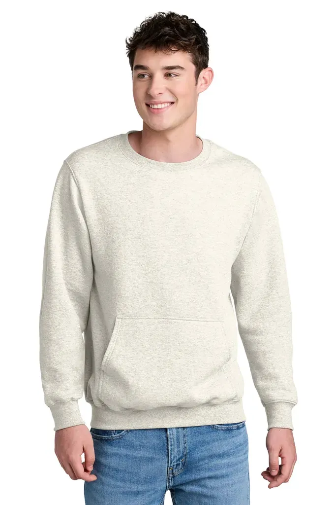 Port & Co Core Fleece Crewneck Pocket Sweatshirt PC78PKT - additional view 5