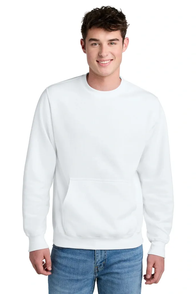 Port & Co Core Fleece Crewneck Pocket Sweatshirt PC78PKT - additional view 7