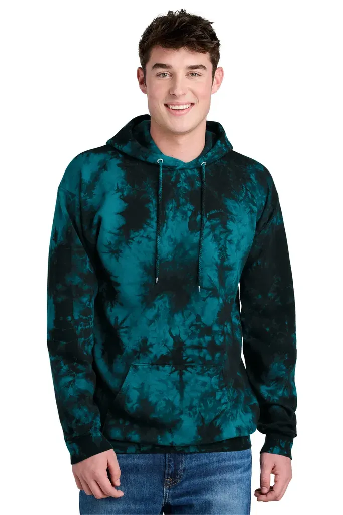 Port & Co Crystal Tie-Dye Pullover Hoodie PC144 - additional view 2