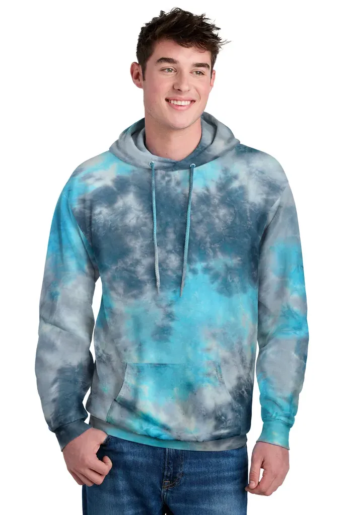 Port & Co Crystal Tie-Dye Pullover Hoodie PC144 - additional view 6