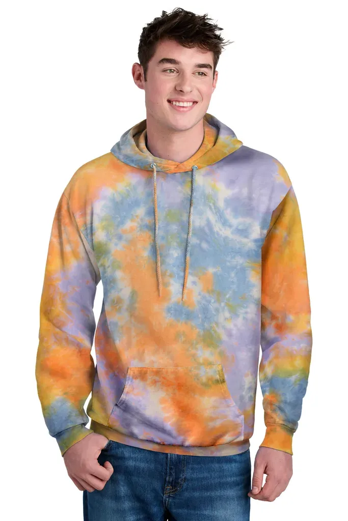 Port & Co Crystal Tie-Dye Pullover Hoodie PC144 - additional view 5
