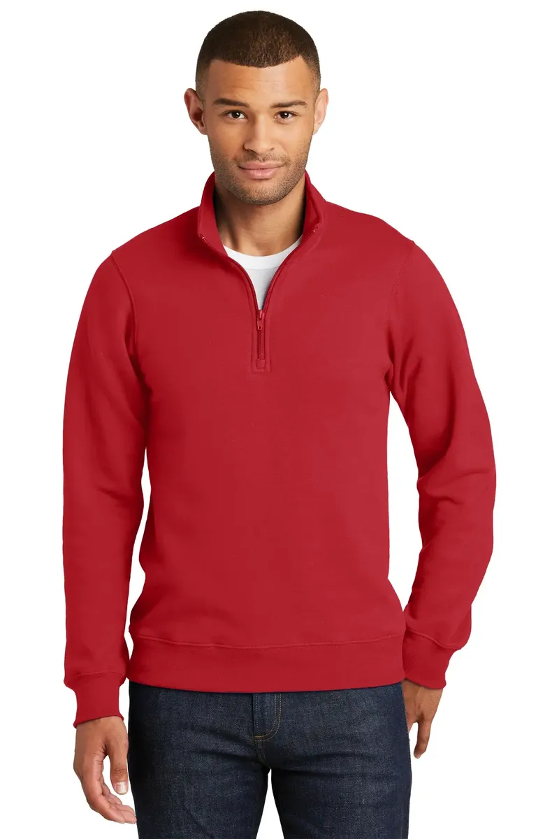 Port & Co Fan Favorite Fleece 1/4-Zip Pullover Sweatshirt. PC850Q - additional view 4