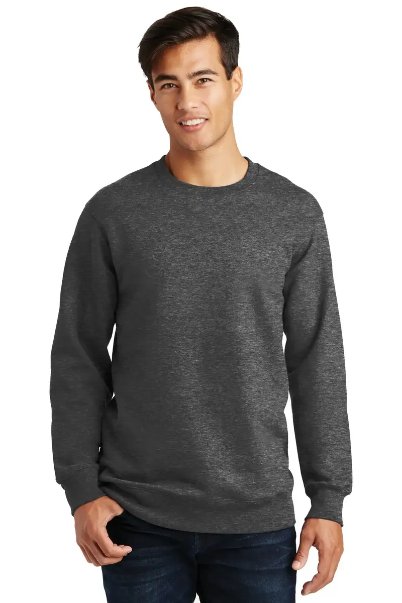 Port & Co Fan Favorite Fleece Crewneck Sweatshirt. PC850 - additional view 2