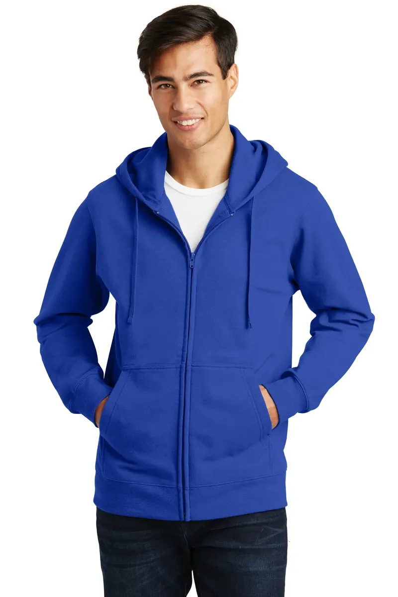 Port & Co Fan Favorite Fleece Full-Zip Hooded Sweatshirt. PC850ZH