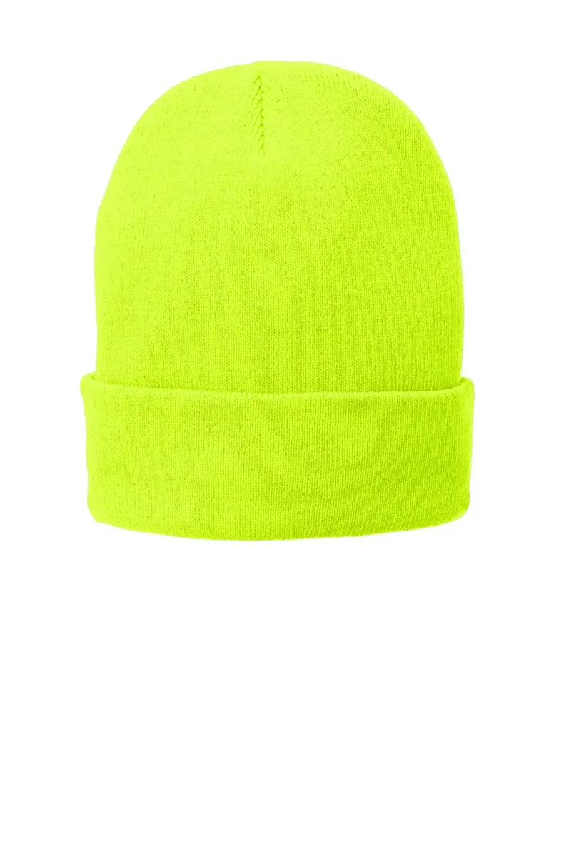 Port & Co Fleece-Lined Knit Cap. CP90L
