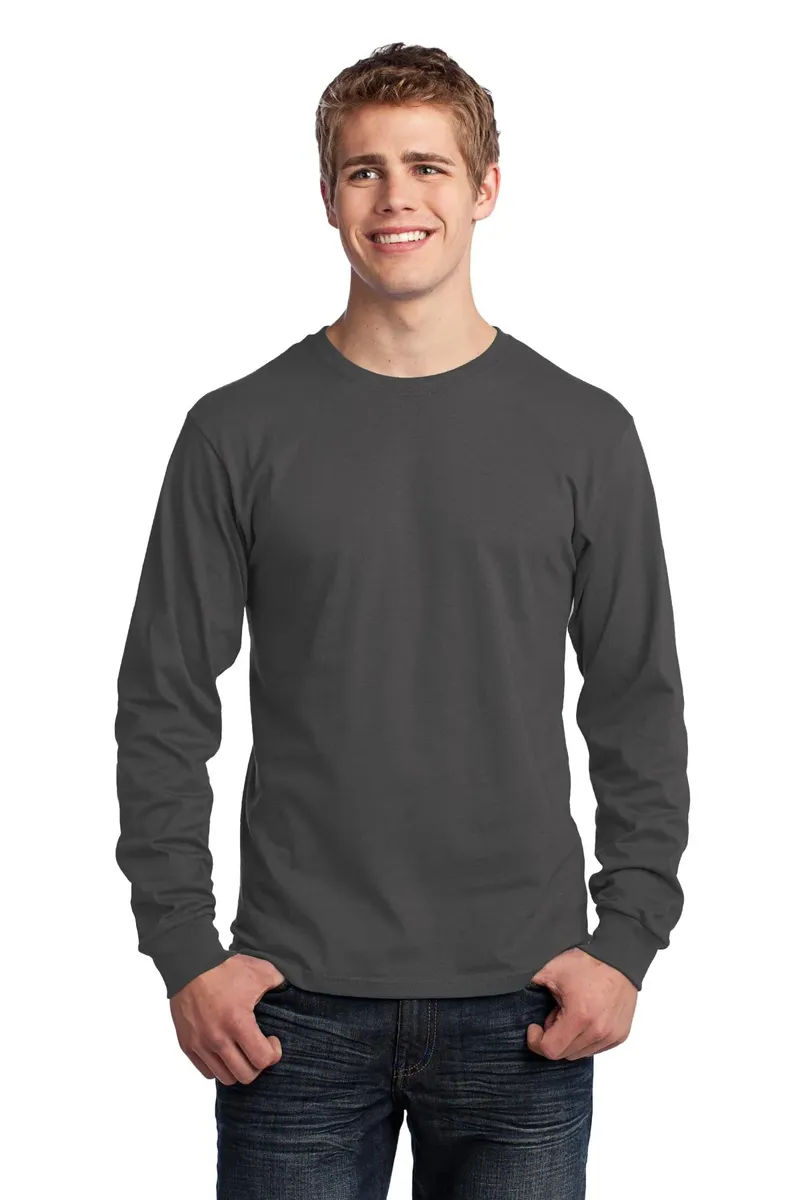 Port & Co Long Sleeve Core Cotton Tee. PC54LS