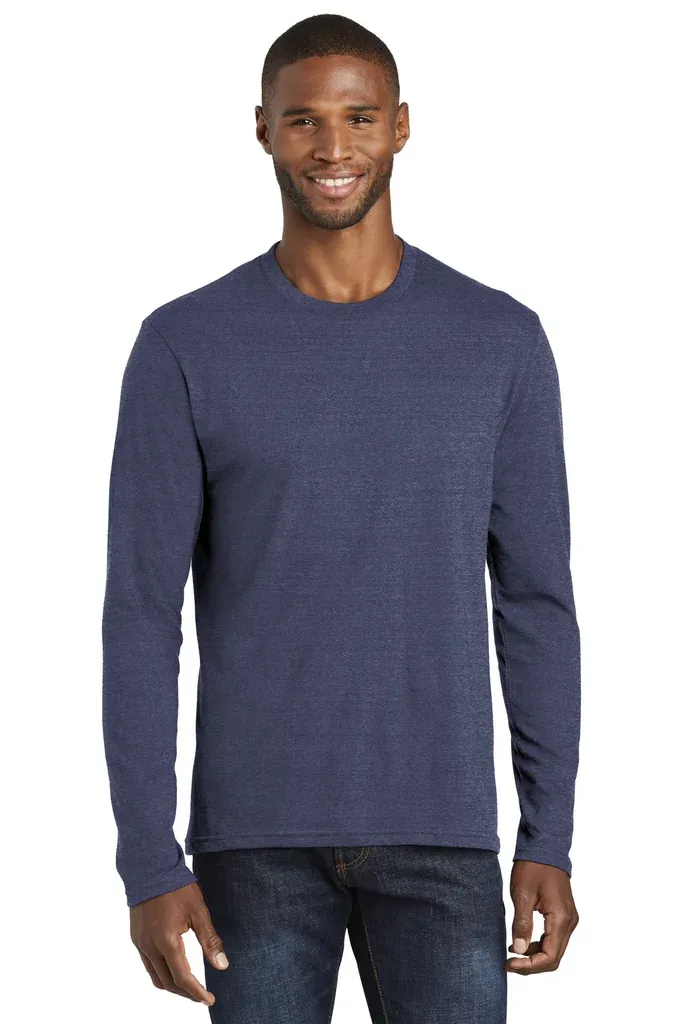 Port & Co Long Sleeve Fan Favorite  Blend Tee. PC455LS - additional view 3