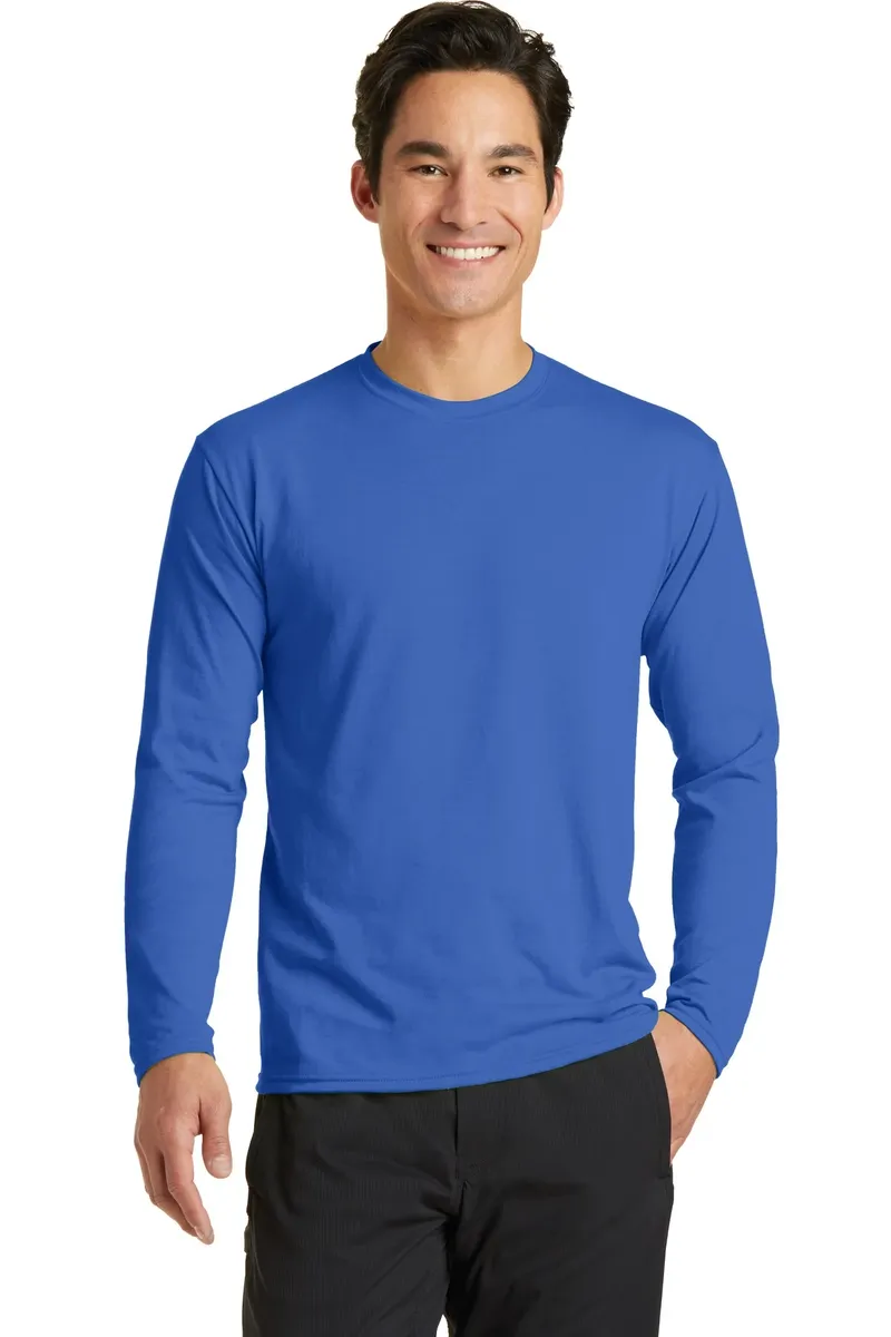 Port & Co Long Sleeve Performance Blend Tee. PC381LS