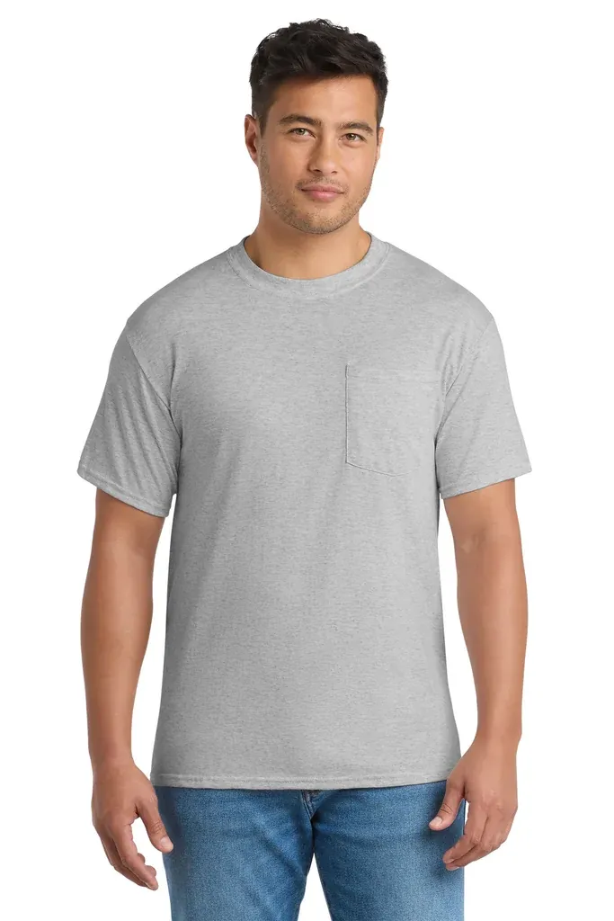 Port & Co Tall Core Blend Pocket Tee. PC55PT - additional view 5