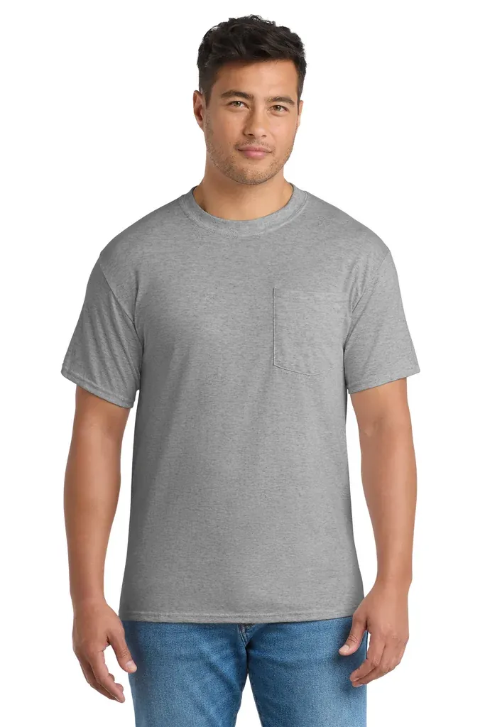 Port & Co Tall Core Blend Pocket Tee. PC55PT - additional view 2