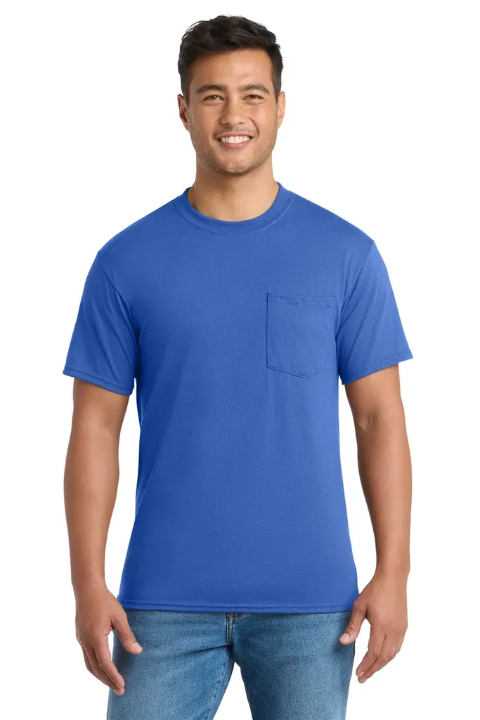 Port & Co Tall Core Blend Pocket Tee. PC55PT - additional view 6
