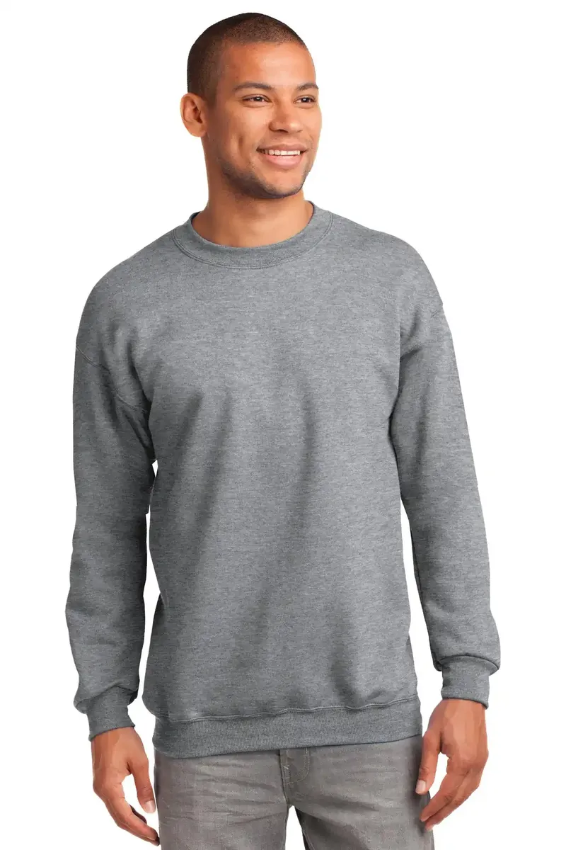 Port & Co Tall Essential Fleece Crewneck Sweatshirt. PC90T - additional view 7